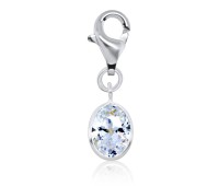 Silver Charms Bezel Gems CH-85-5x7